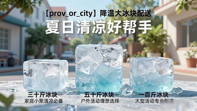 蔡甸降温大冰块配送 夏日清凉好帮手